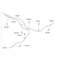 Y62 Lower LH Hand Brake Cable