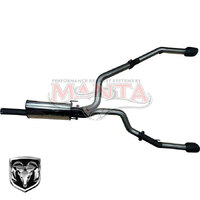 DS Ram 1500 3In Single into Twin Cat Back Exhaust