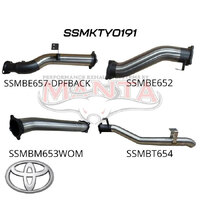 Landcruiser 70 4In Exhaust DPF Back Without Muffler